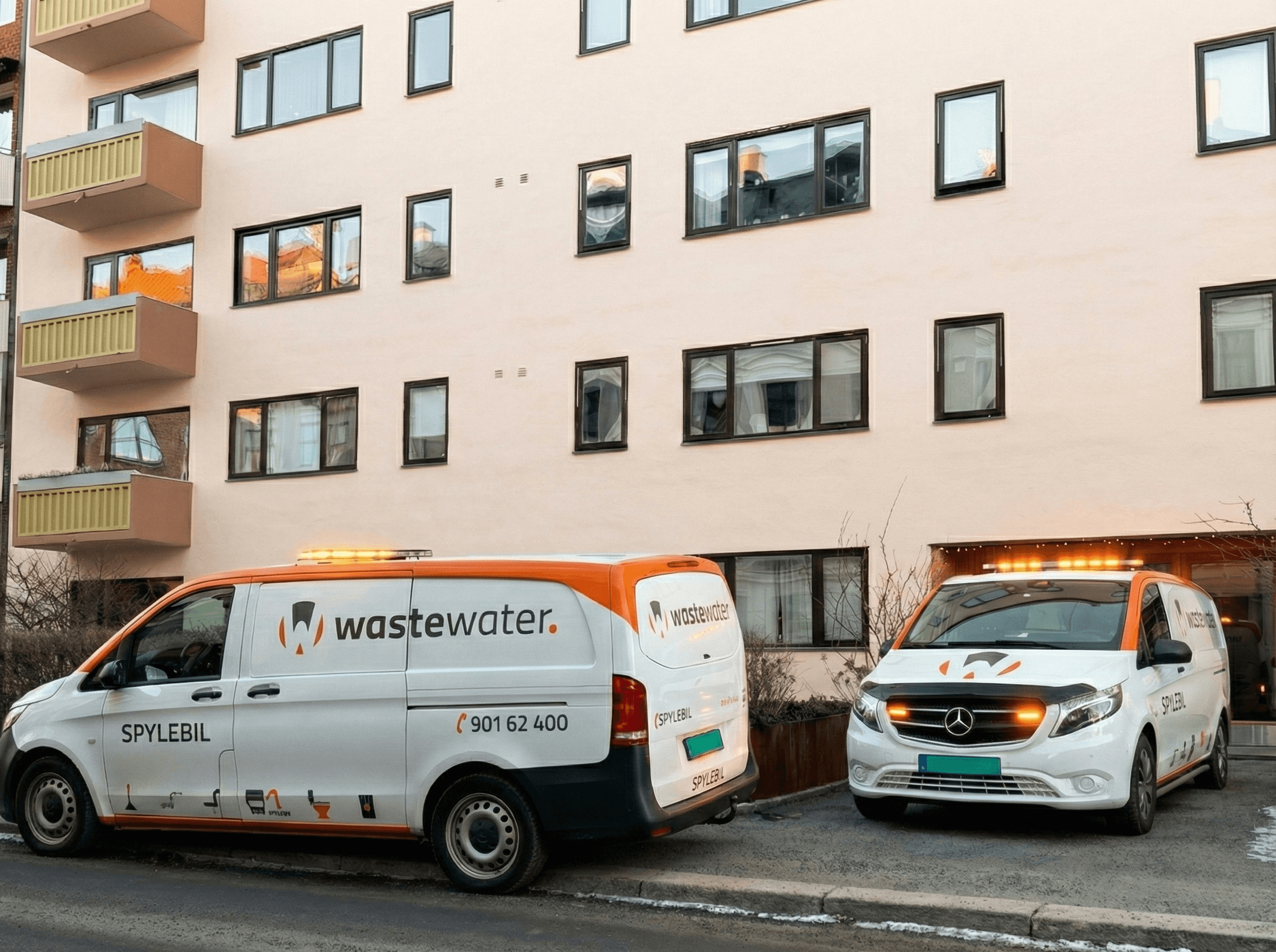 WasteWater AS spylebiler ved borettslag - profesjonell vedlikeholdsspyling